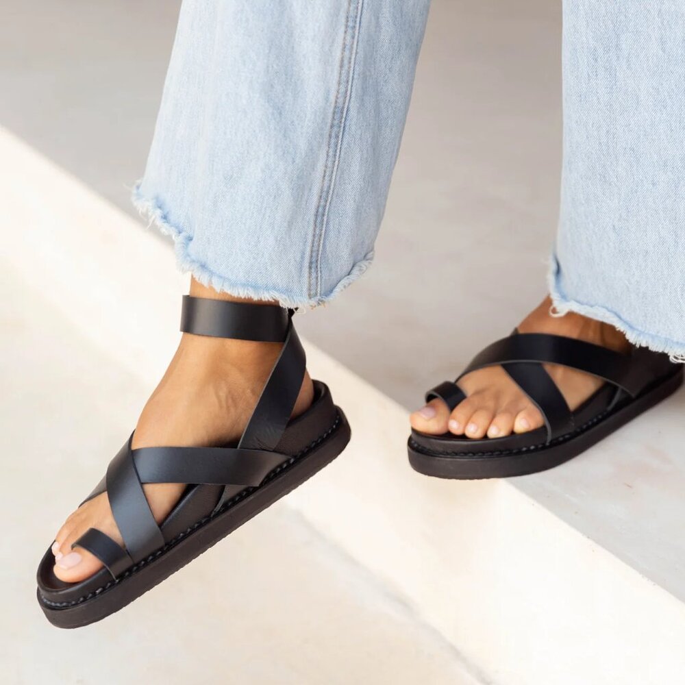 Liberte Leather - Bronte Sandal in Black